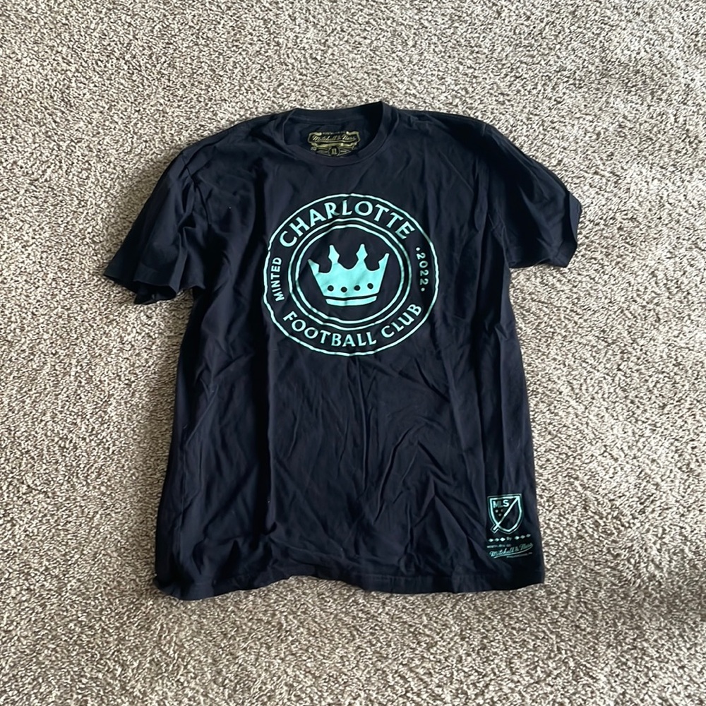 Black Charlotte FC t-shirt, size XL